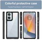 For Motorola Moto Edge 50 Fusion Colorful Series Acrylic Hybrid TPU Phone Case(Black) - 2