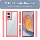 For Motorola Moto Edge 50 Fusion Colorful Series Acrylic Hybrid TPU Phone Case(Red) - 2