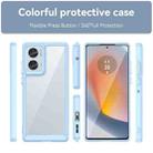 For Motorola Moto Edge 50 Fusion Colorful Series Acrylic Hybrid TPU Phone Case(Blue) - 2