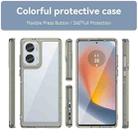 For Motorola Moto Edge 50 Fusion Colorful Series Acrylic Hybrid TPU Phone Case(Transparent Grey) - 2