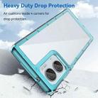 For Motorola Moto Edge 50 Fusion Colorful Series Acrylic Hybrid TPU Phone Case(Transparent Blue) - 3