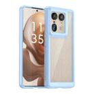 For Motorola Edge 50 Ultra Global Colorful Series Acrylic Hybrid TPU Phone Case(Blue) - 1