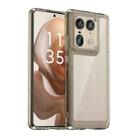 For Motorola Edge 50 Ultra Global Colorful Series Acrylic Hybrid TPU Phone Case(Transparent Grey) - 1