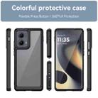 For Motorola Edge 2024 Colorful Series Acrylic Hybrid TPU Phone Case(Black) - 2