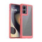 For Motorola Edge 2024 Colorful Series Acrylic Hybrid TPU Phone Case(Red) - 1