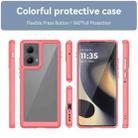 For Motorola Edge 2024 Colorful Series Acrylic Hybrid TPU Phone Case(Red) - 2