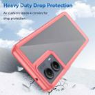 For Motorola Edge 2024 Colorful Series Acrylic Hybrid TPU Phone Case(Red) - 3