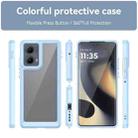 For Motorola Edge 2024 Colorful Series Acrylic Hybrid TPU Phone Case(Blue) - 2