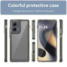 For Motorola Edge 2024 Colorful Series Acrylic Hybrid TPU Phone Case(Transparent Grey) - 2