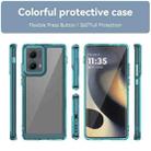 For Motorola Edge 2024 Colorful Series Acrylic Hybrid TPU Phone Case(Transparent Blue) - 2