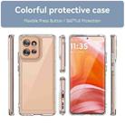 For Motorola Edge 50 Colorful Series Acrylic Hybrid TPU Phone Case(Transparent) - 2