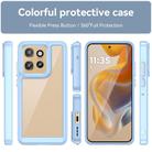 For Motorola Edge 50 Neo Colorful Series Acrylic Hybrid TPU Phone Case(Blue) - 2