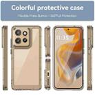 For Motorola Edge 50 Neo Colorful Series Acrylic Hybrid TPU Phone Case(Transparent Grey) - 2