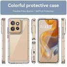 For Motorola Edge 50 Neo Colorful Series Acrylic Hybrid TPU Phone Case(Transparent) - 2