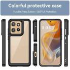 For Motorola Moto S50 Colorful Series Acrylic Hybrid TPU Phone Case(Black) - 2