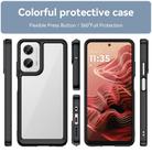 For Motorola Moto G35 5G Colorful Series Acrylic Hybrid TPU Phone Case(Black) - 2
