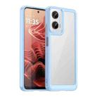 For Motorola Moto G35 5G Colorful Series Acrylic Hybrid TPU Phone Case(Blue) - 1