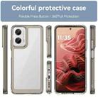 For Motorola Moto G35 5G Colorful Series Acrylic Hybrid TPU Phone Case(Transparent Grey) - 2