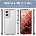 For Motorola Moto G35 5G Colorful Series Acrylic Hybrid TPU Phone Case(Transparent) - 2
