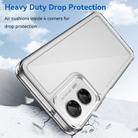 For Motorola Moto G35 5G Colorful Series Acrylic Hybrid TPU Phone Case(Transparent) - 3