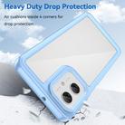 For Motorola Moto G55 5G Colorful Series Acrylic Hybrid TPU Phone Case(Blue) - 3