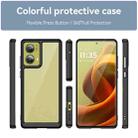 For Motorola Moto G85 Colorful Series Acrylic Hybrid TPU Phone Case(Black) - 2