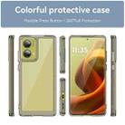 For Motorola Moto G85 Colorful Series Acrylic Hybrid TPU Phone Case(Transparent Grey) - 2