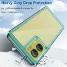 For Motorola Moto G85 Colorful Series Acrylic Hybrid TPU Phone Case(Transparent Blue) - 3