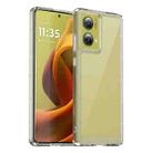 For Motorola Moto G85 Colorful Series Acrylic Hybrid TPU Phone Case(Transparent) - 1