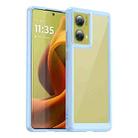 For Motorola S50 Neo Colorful Series Acrylic Hybrid TPU Phone Case(Blue) - 1