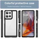 For Motorola Moto G75 5G Colorful Series Acrylic Hybrid TPU Phone Case(Black) - 2