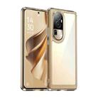 For OPPO Reno10 Pro Global Colorful Series Acrylic + TPU Phone Case(Transparent Grey) - 1