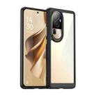 For OPPO Reno10 Pro Global Colorful Series Acrylic + TPU Phone Case(Black) - 1