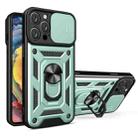 For iPhone 16 Pro Max Sliding Camera Cover Design TPU+PC Phone Case(Green) - 1