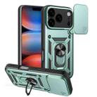 For iPhone 17 Pro Sliding Camera Cover Design TPU+PC Phone Case(Green) - 1
