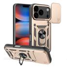 For iPhone 17 Pro Sliding Camera Cover Design TPU+PC Phone Case(Gold) - 1