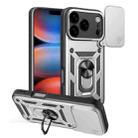 For iPhone 17 Pro Sliding Camera Cover Design TPU+PC Phone Case(Silver) - 1