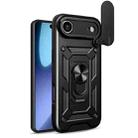 For iPhone 17 Air Sliding Camera Cover Design TPU+PC Phone Case(Black) - 1