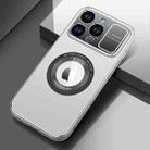 For iPhone 14 Pro MagSafe Magnetic Skin Feel PC Phone Case(Silver Grey) - 1