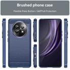 For Realme P1 Speed Carbon Fiber Brushed Texture TPU Phone Case(Blue) - 2