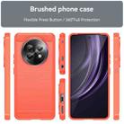 For Realme P1 Speed Carbon Fiber Brushed Texture TPU Phone Case(Red) - 2