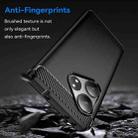 For Realme GT 6 Carbon Fiber Brushed Texture TPU Phone Case(Black) - 3