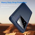 For Realme GT 7 Pro Carbon Fiber Brushed Texture TPU Phone Case(Blue) - 3