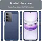 For Realme V60 Pro Carbon Fiber Brushed Texture TPU Phone Case(Blue) - 2