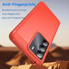 For Realme 14x India Carbon Fiber Brushed Texture TPU Phone Case(Red) - 3