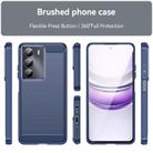 For Realme V70 Carbon Fiber Brushed Texture TPU Phone Case(Blue) - 2