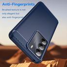 For Realme V70 Carbon Fiber Brushed Texture TPU Phone Case(Blue) - 3