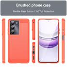 For Realme V70S Carbon Fiber Brushed Texture TPU Phone Case(Red) - 2