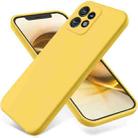 For Motorola Edge 40 Pro/Edge+ 2023/X40 Pure Color Liquid Silicone Shockproof Phone Case(Yellow) - 1