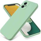 For Motorola Moto G54 5G Pure Color Liquid Silicone Shockproof Phone Case(Green) - 1